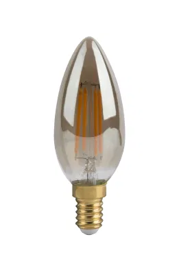 Lampadina LED in vetro cristallo AC 110/220 V 7 W E27 a forma di candela